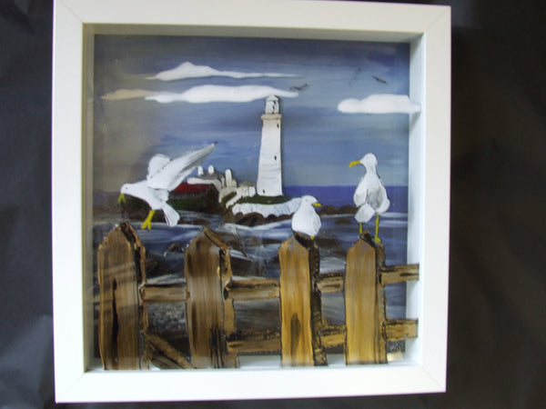 3d picture Whitley Bay Lighthouse