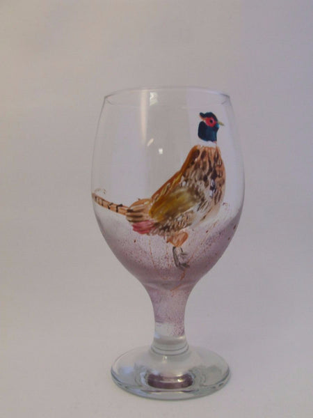 Pheasant beer glass