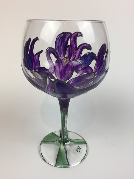 gin cocktail glass iris