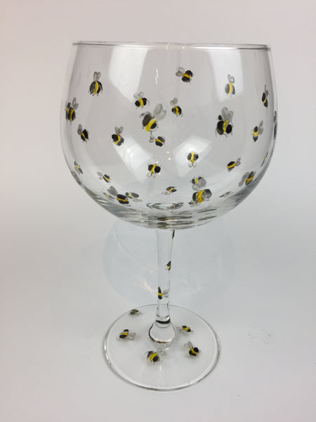 gin cocktail glass bees